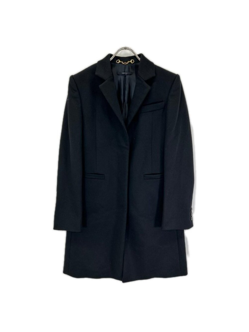 Gucci Black Wool Chesterfield 40